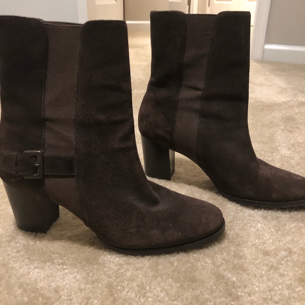 Cole Haan suede short boots